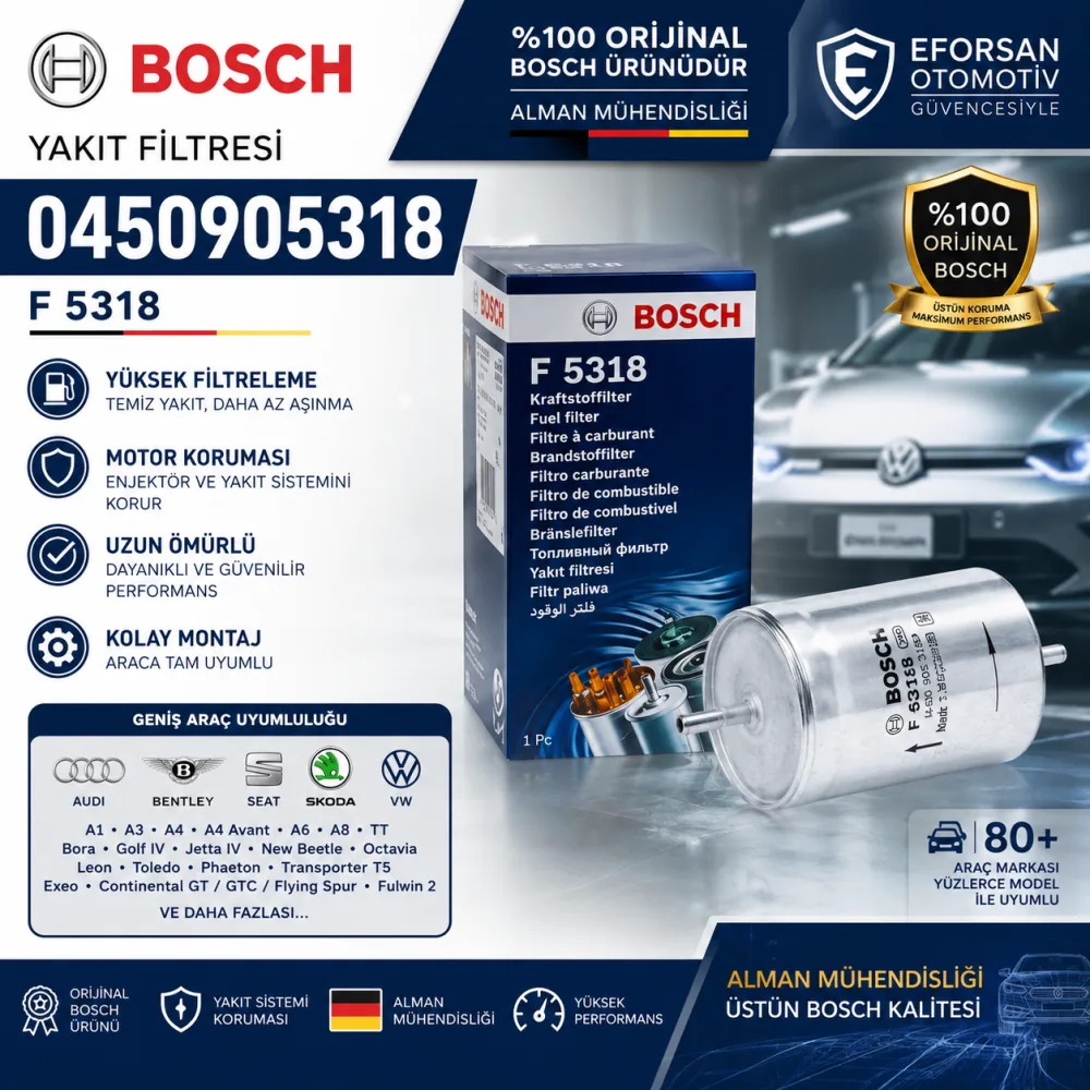 YAKIT FİLTRESİ VW GOLF IV BORA 0450905318