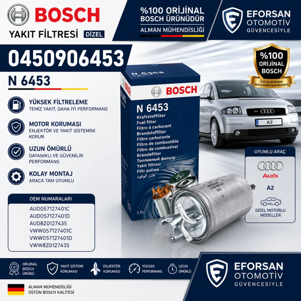 YAKIT FİLTRESİ VW AUDI A2 0450906453
