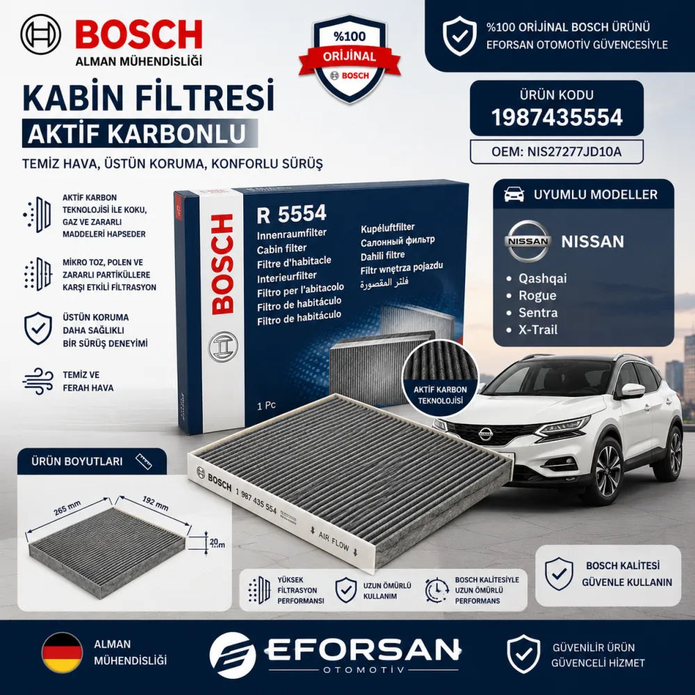 Polen Kabin Filtresi Nissan Uyumlu 1987435554