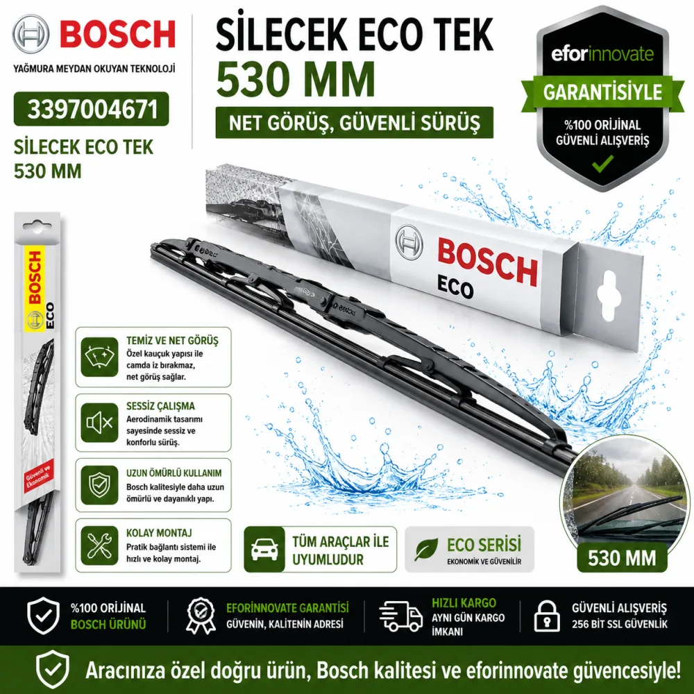 Eco Tekli Silecek Süpürgesi 530 mm 3397004671
