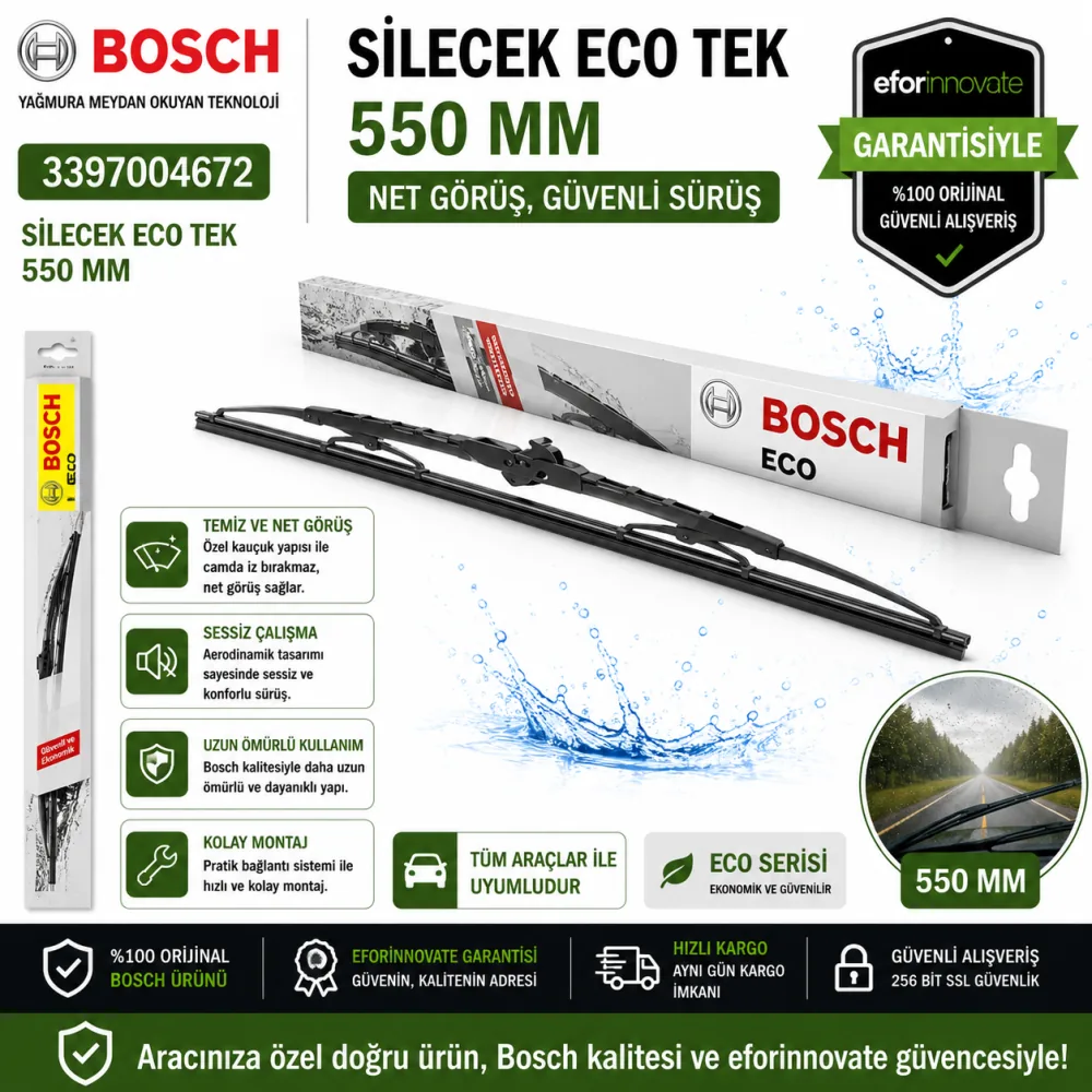 Eco Tekli Silecek Süpürgesi 550 mm 3397004672
