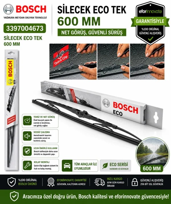 Eco Tekli Silecek Süpürgesi 600 mm 3397004673