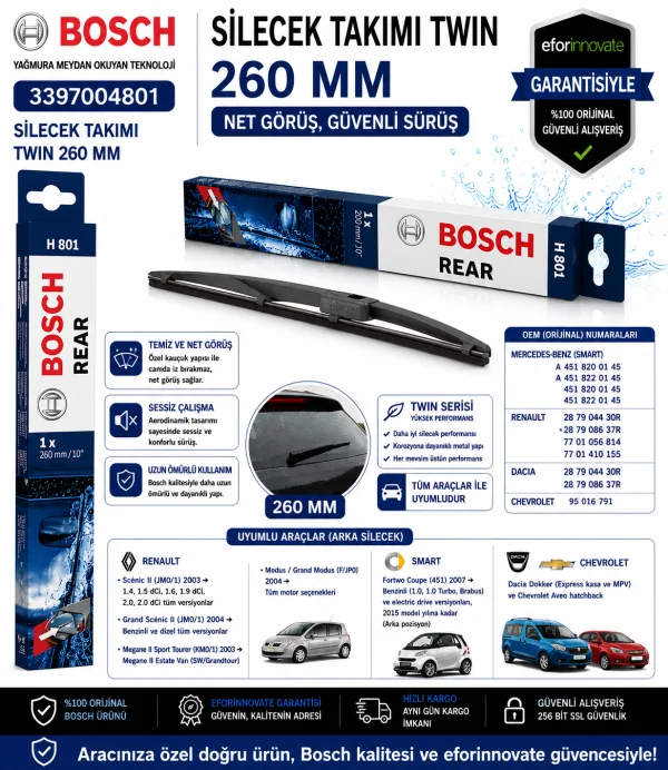 Twin Silecek Takımı 260 mm 3397004801