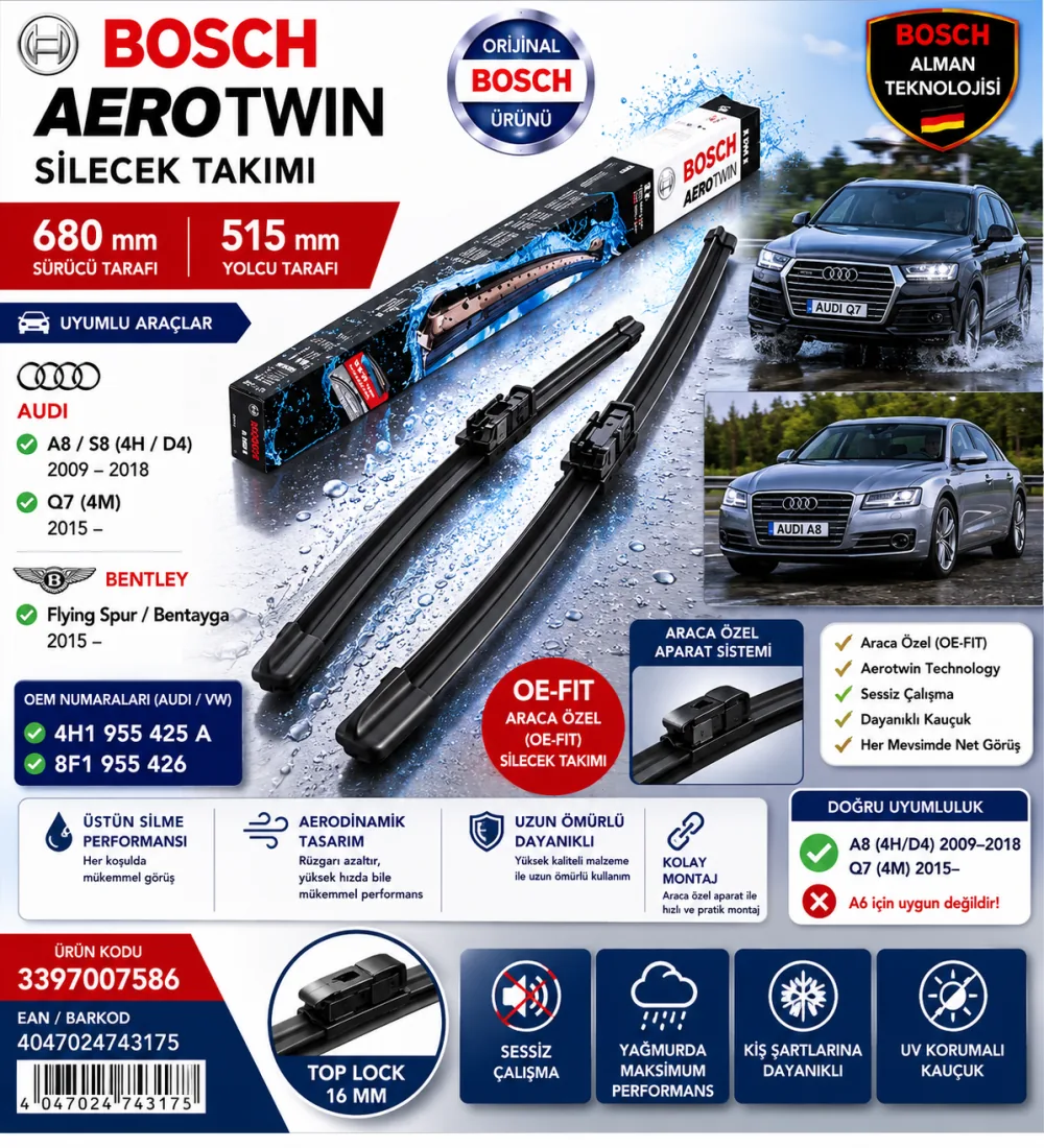 Aerotwin Silecek Takımı 680/515 mm 3397007586
