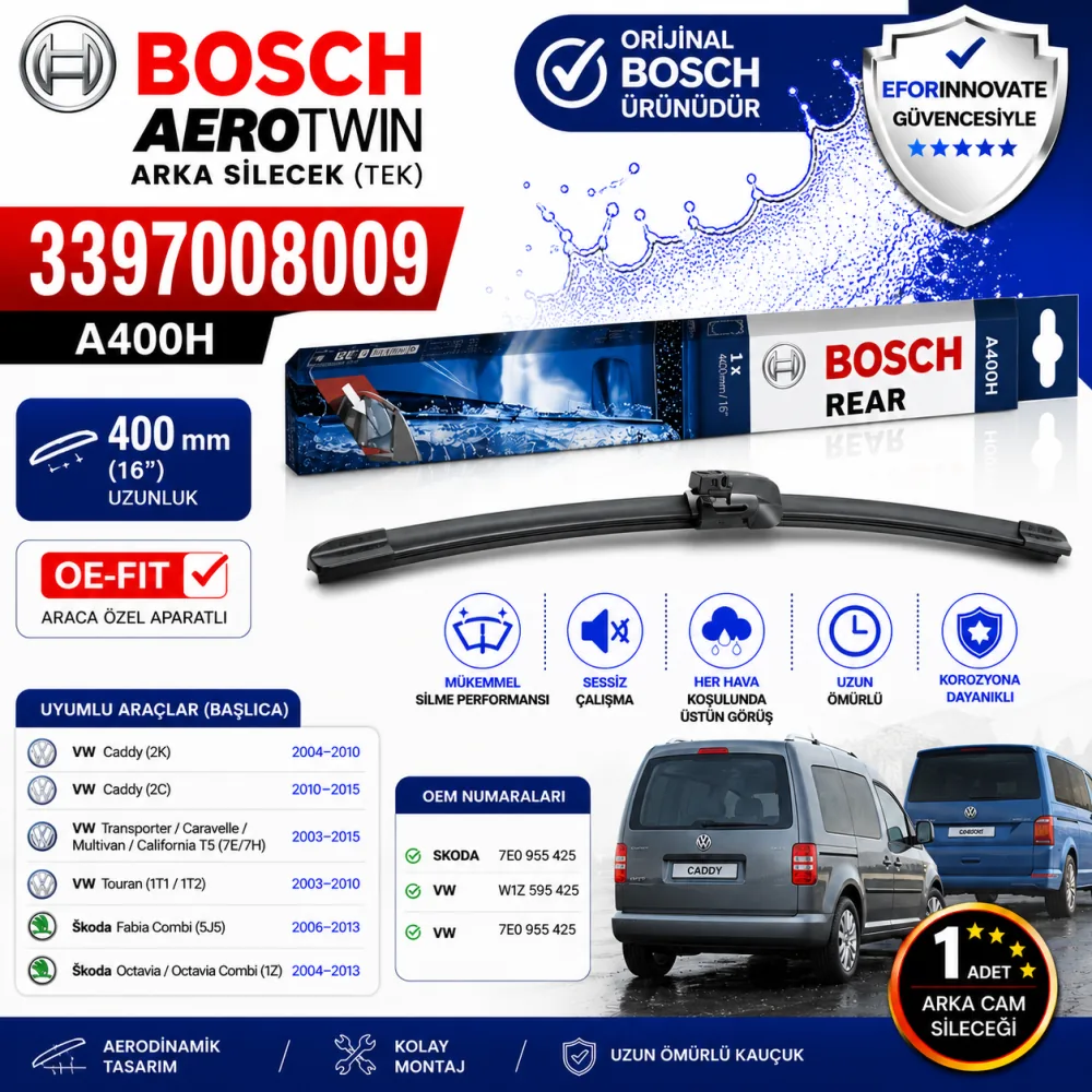 Aerotwin Silecek Takımı 400 mm 3397008009