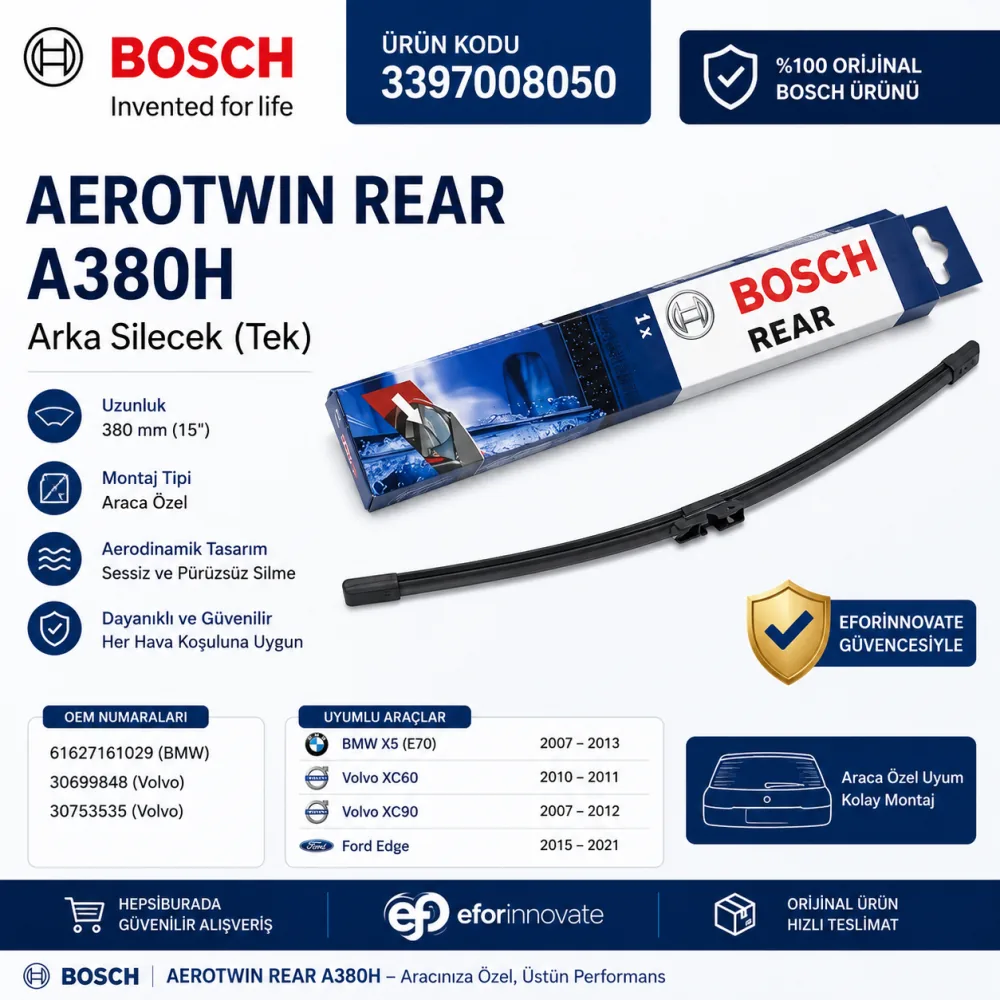 Arka Cam Sileceği 380 mm 3397008050