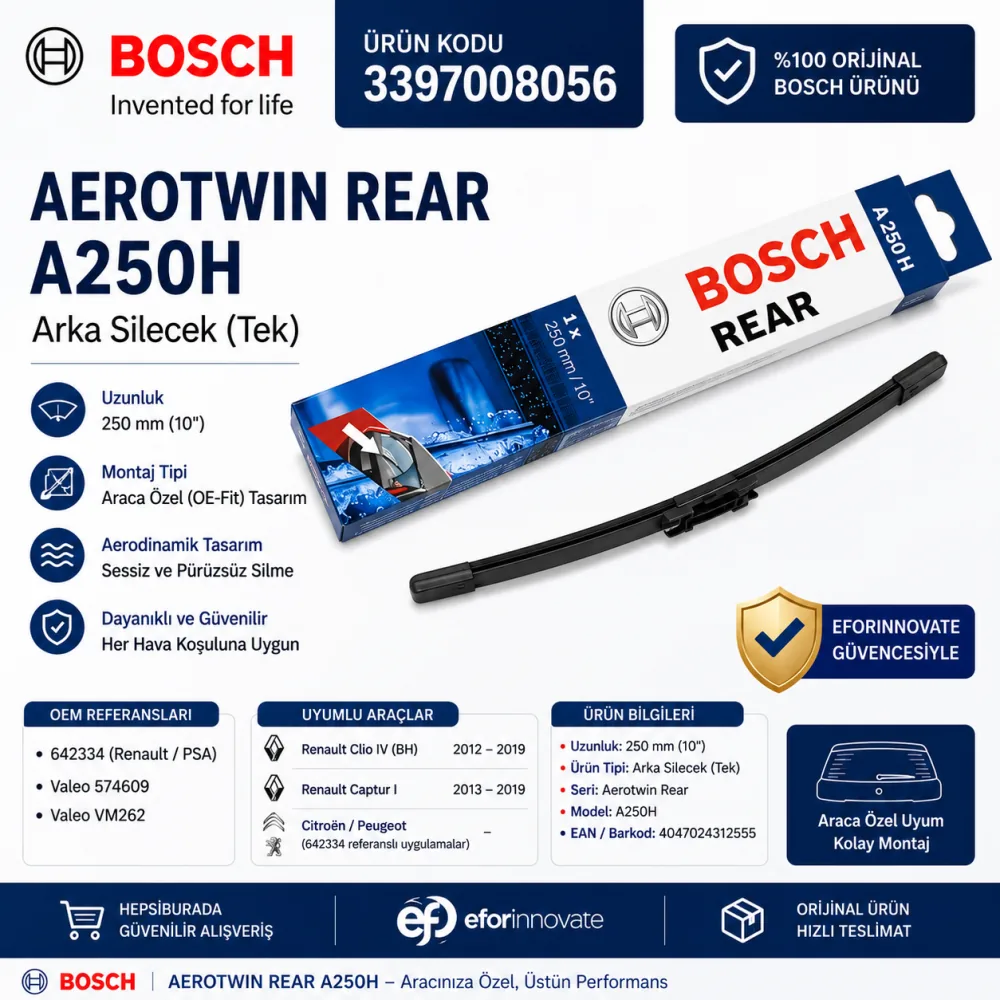 Arka Cam Sileceği 250 mm 3397008056