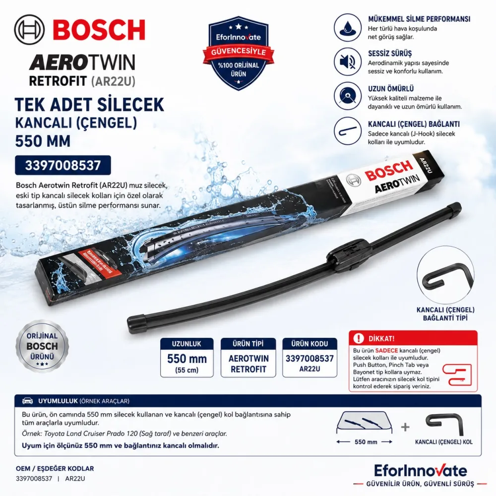 SİLECEK AEROTWİN 550 MM ADET KANJALI 3397008537