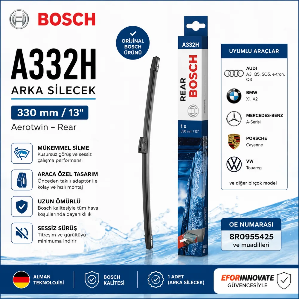 A332H Silecek Takımı 330 mm Audi Uyumlu 3397008635