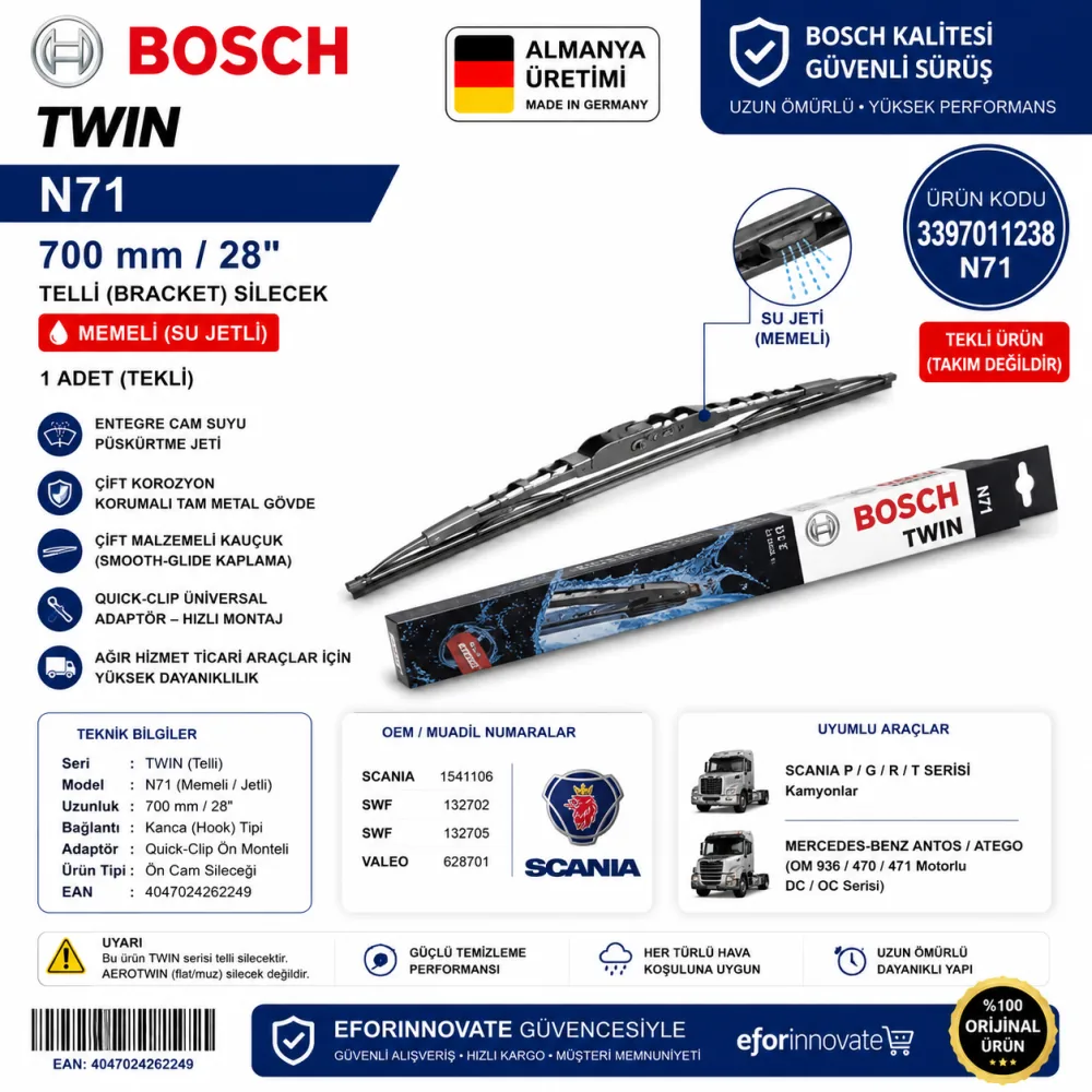 Twin Silecek Takımı 700 mm 3397011238