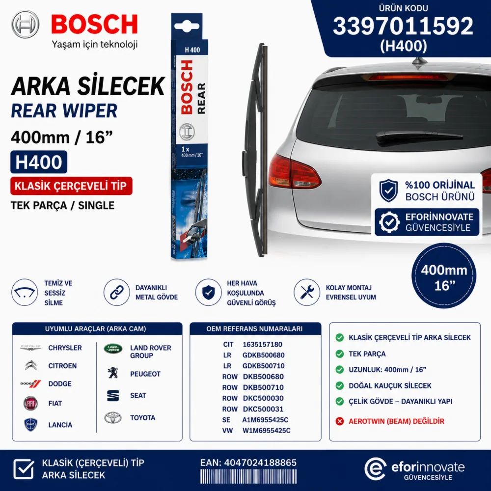 Arka Cam Sileceği 400 mm 3397011592