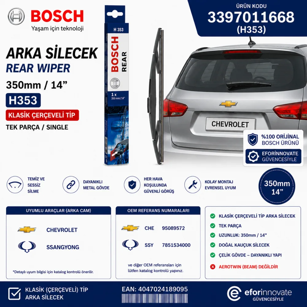 Arka Cam Sileceği 350 mm 3397011668