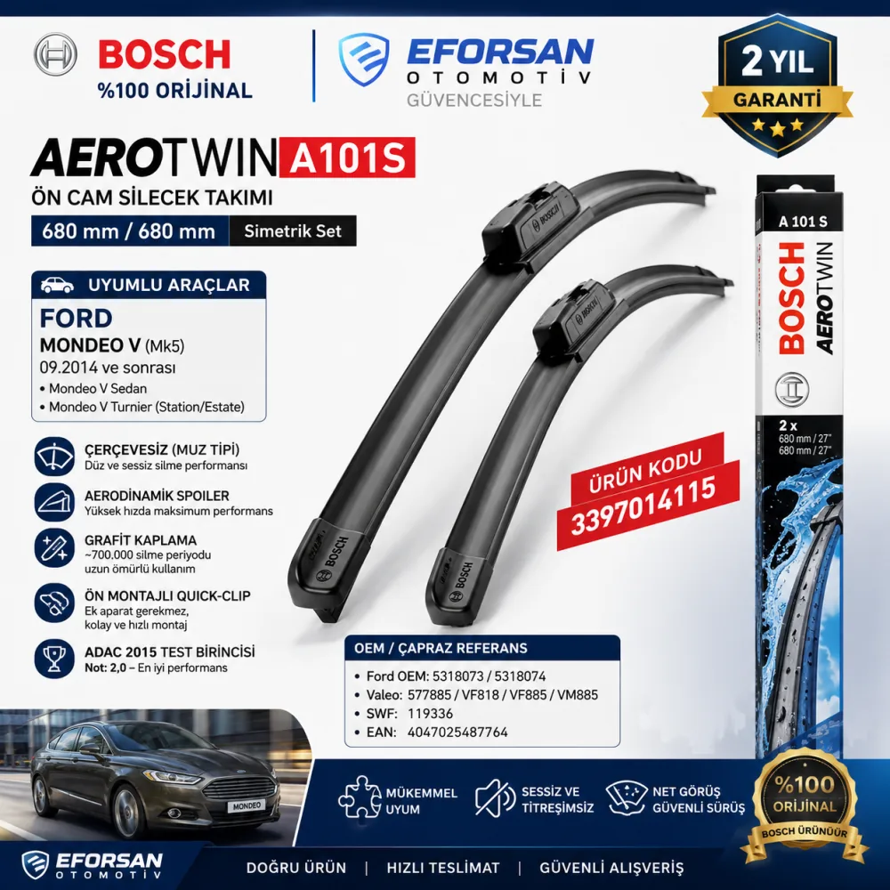 Twin Silecek Takımı 680/680 mm Courier Uyumlu 3397014115