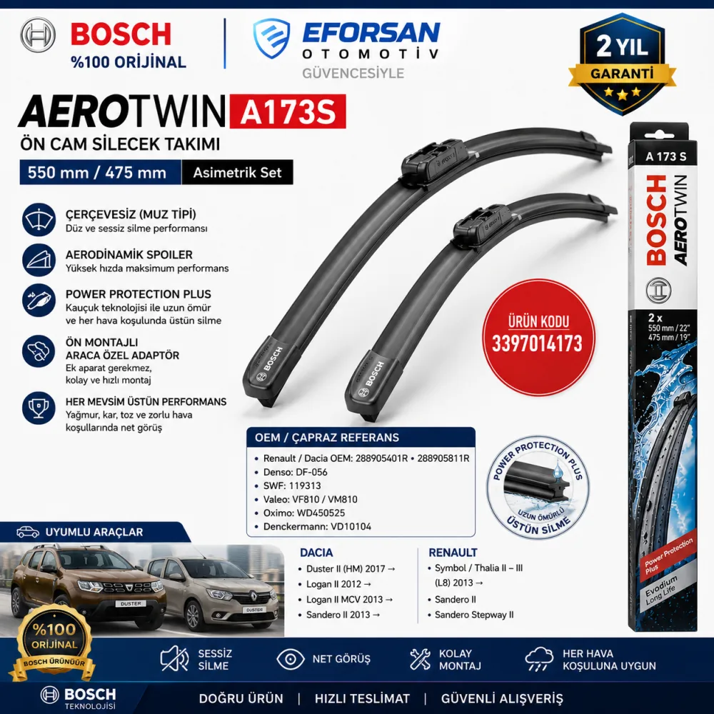 Aerotwin Silecek Takımı 500 mm 3397014173