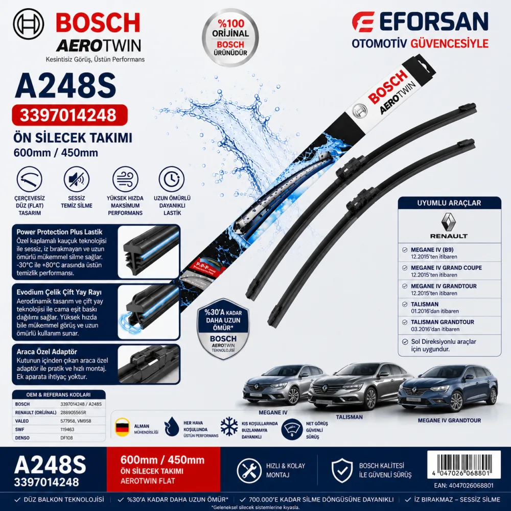 Aerotwin Silecek Takımı 600/450 mm 3397014248