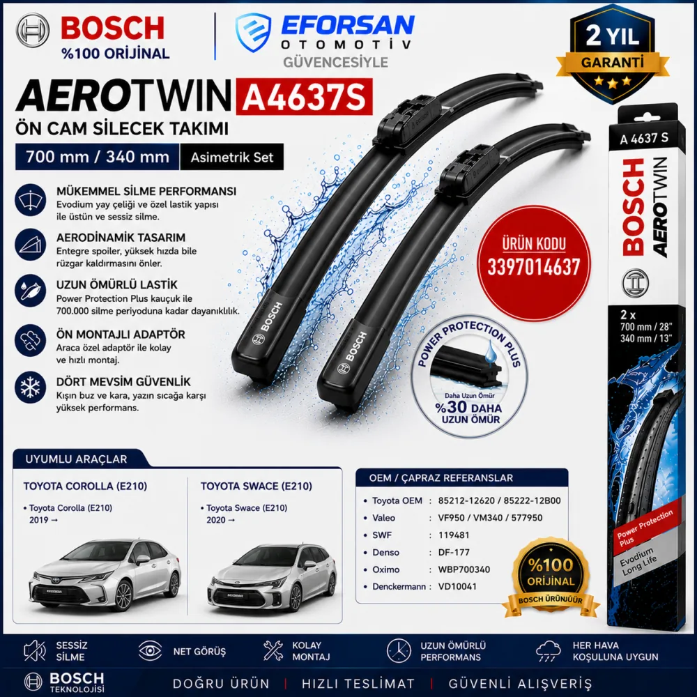Aerotwin Silecek Takımı 700/340 mm Toyota Uyumlu 3397014637