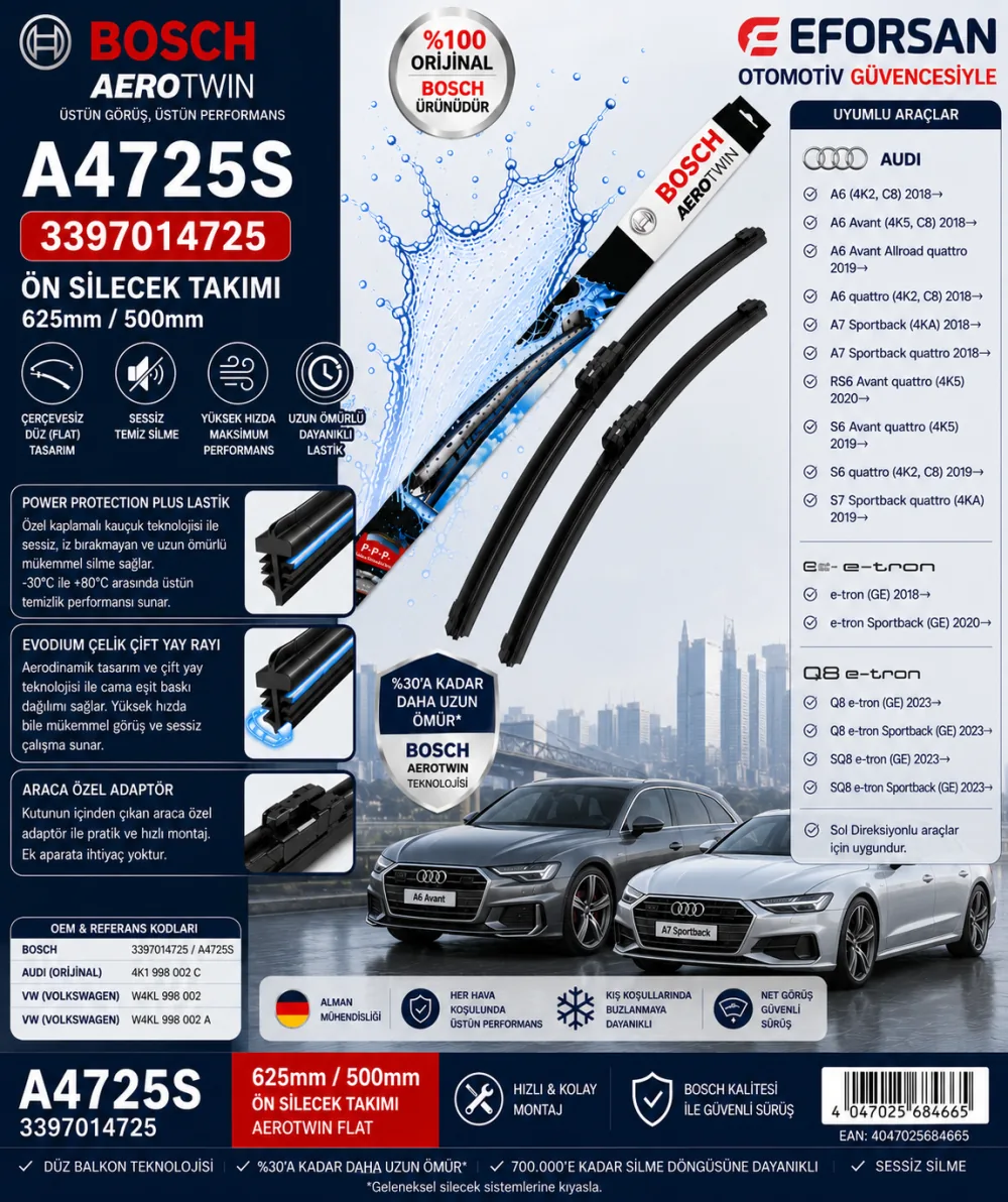 Aerotwin Silecek Takımı 625/500 mm 3397014725
