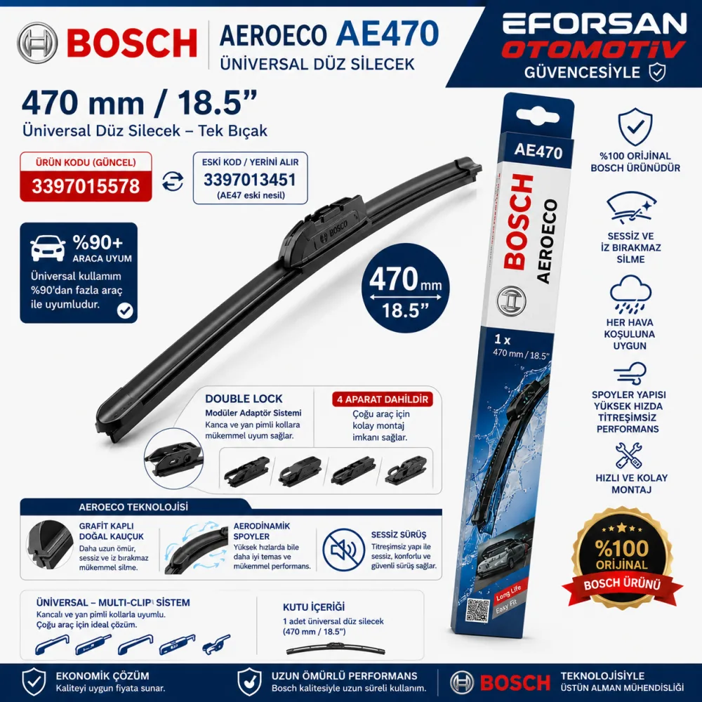 Aeroeco Silecek Takımı 470 mm 3397015578