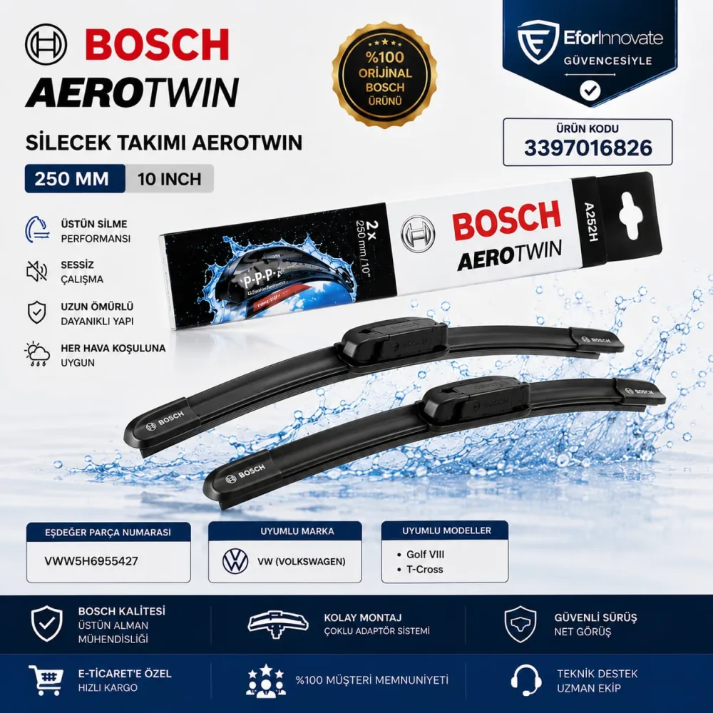Arka Cam Sileceği 280 mm Volkswagen Cupra Uyumlu 3397016895