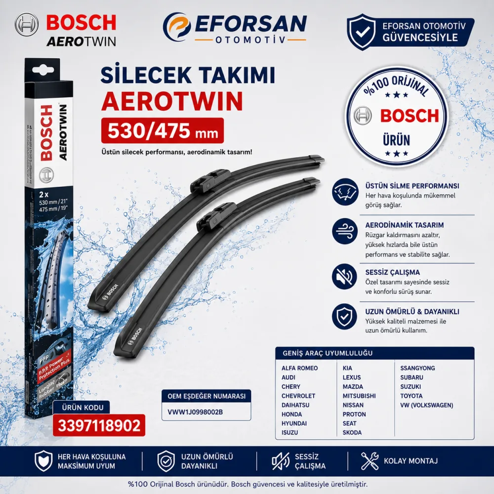 Aerotwin Silecek Takımı 530/475 mm 3397118902