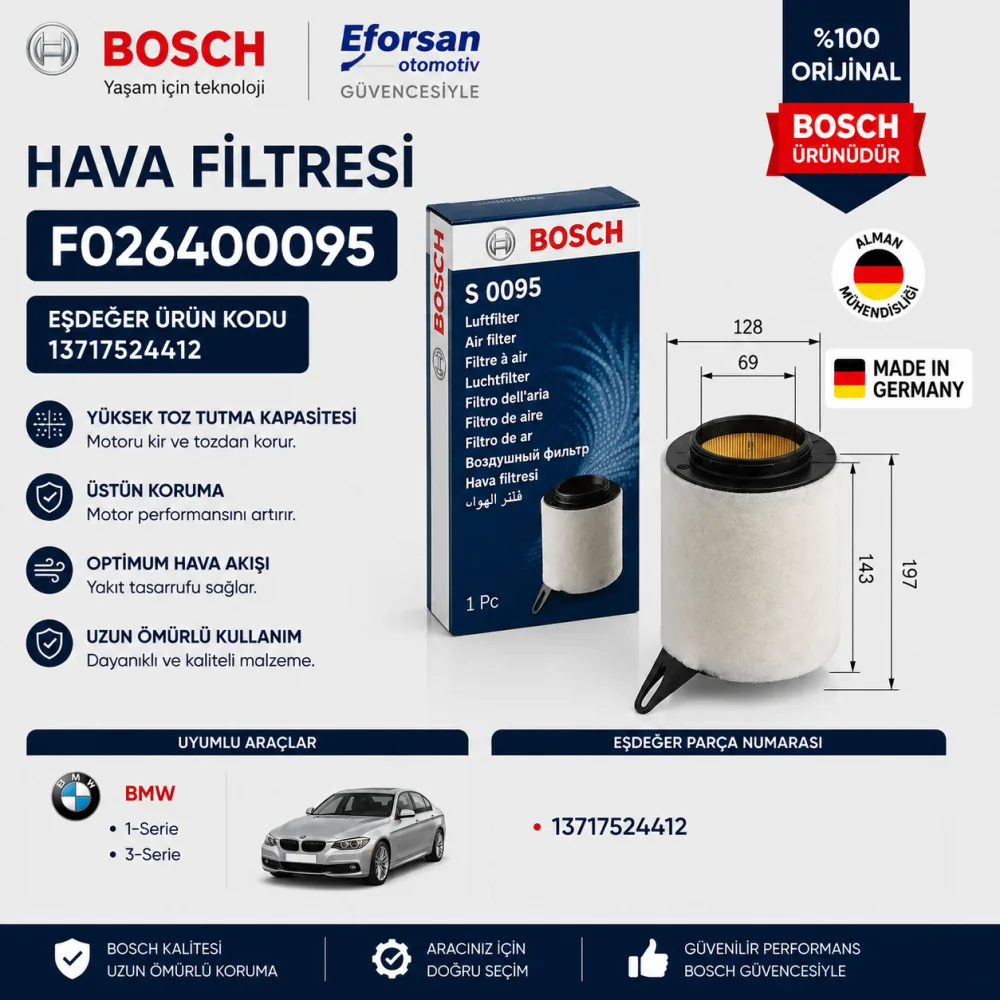Hava Filtresi F026400095
