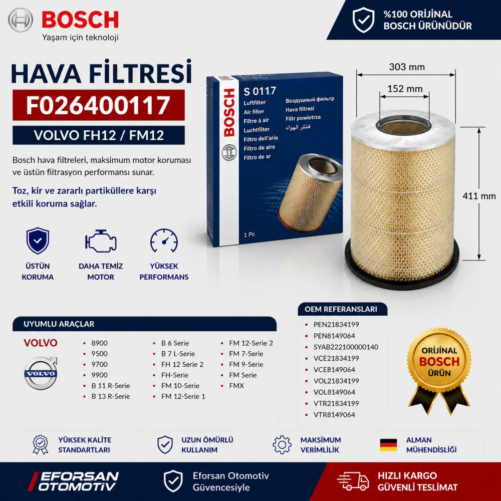 Hava Filtresi F026400117