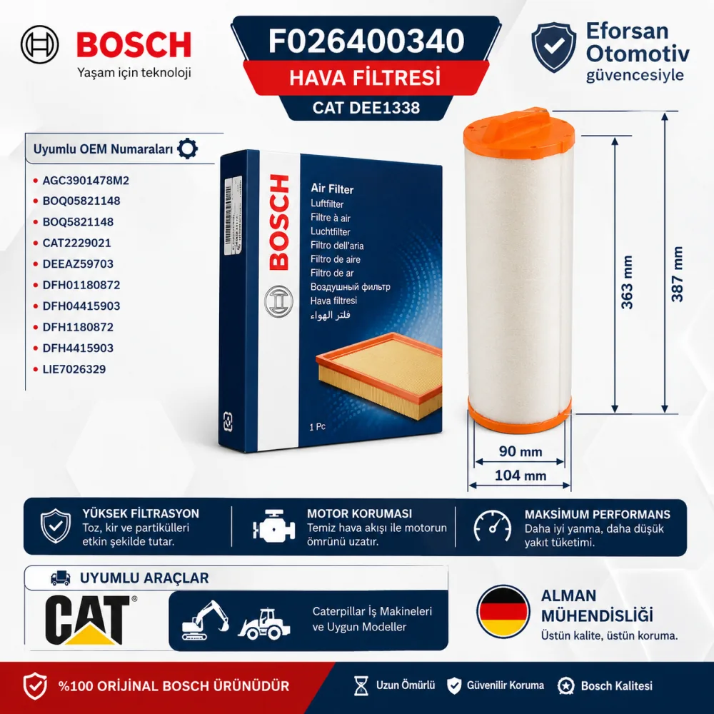 Hava Filtresi F026400340