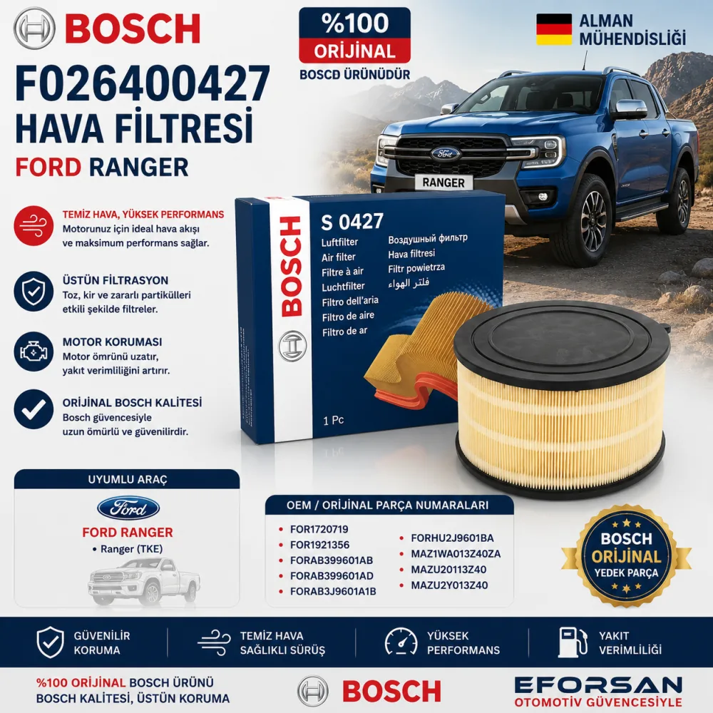 Hava Filtresi Ford Uyumlu F026400427