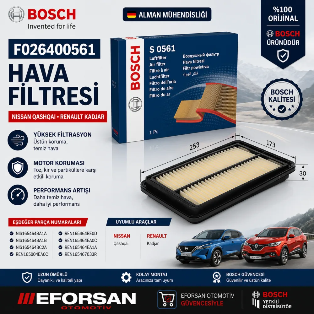 Hava Filtresi F026400561