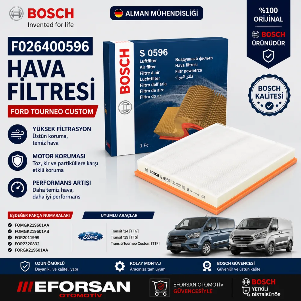 Hava Filtresi Ford Uyumlu F026400596