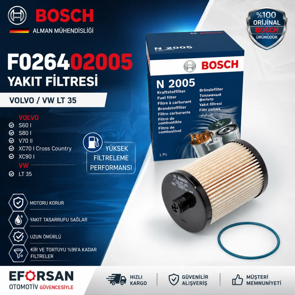 Yakıt Filtresi Volvo Uyumlu F026402005