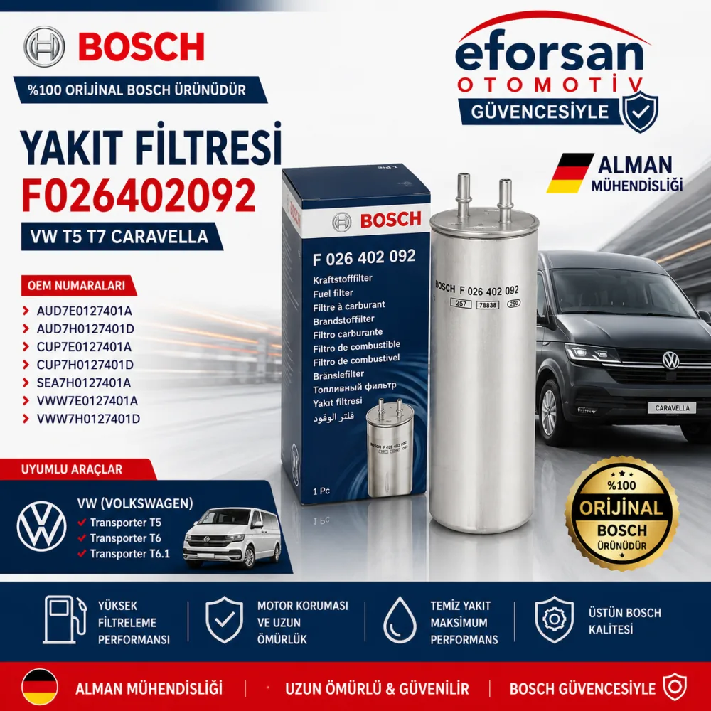 Yakıt Filtresi Volkswagen Uyumlu F026402092