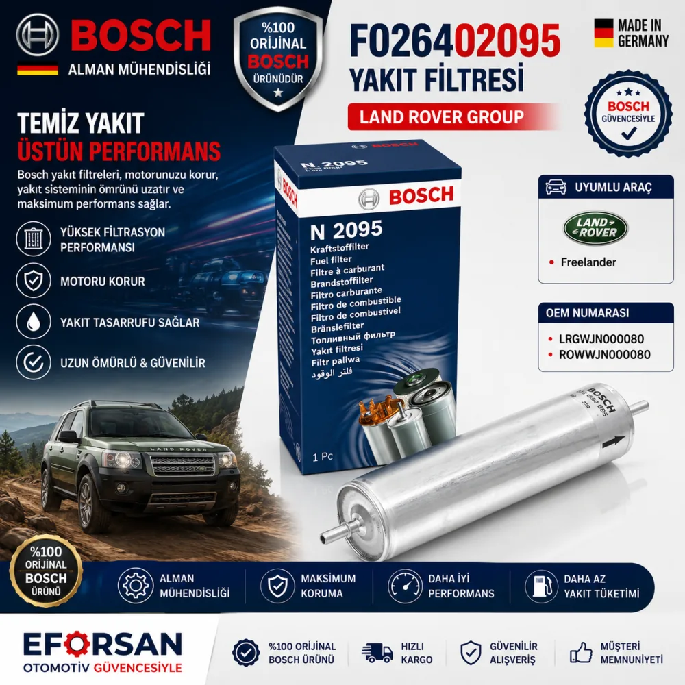 Yakıt Filtresi Land Rover Uyumlu F026402095