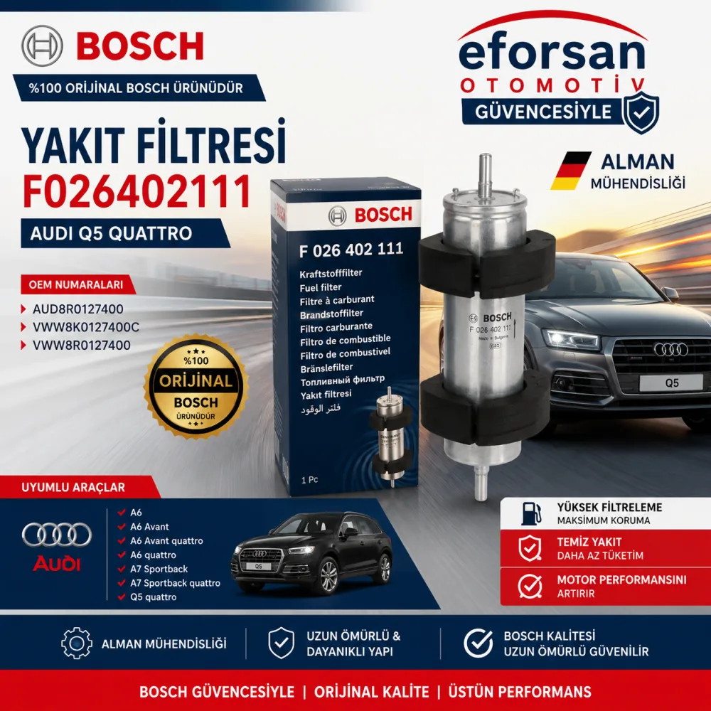 Yakıt Filtresi Audi Uyumlu F026402111
