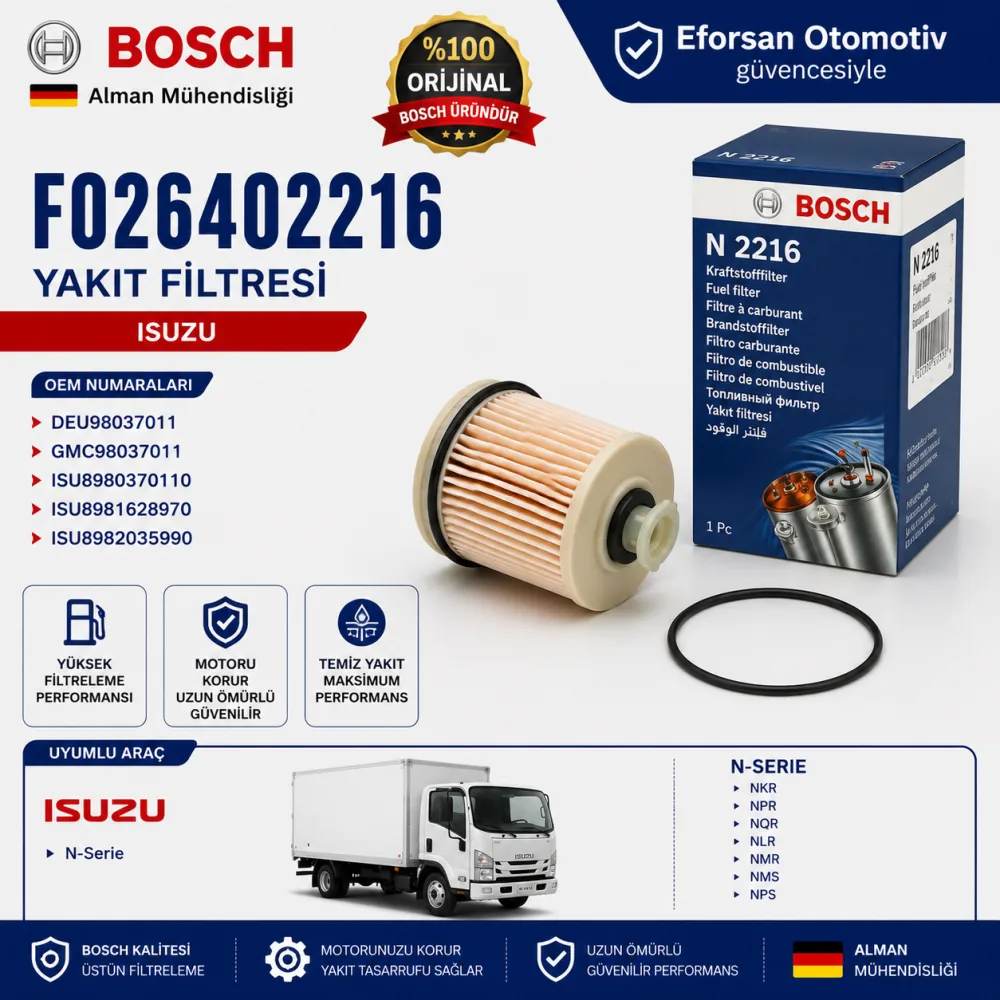 Yakıt Filtresi F026402216