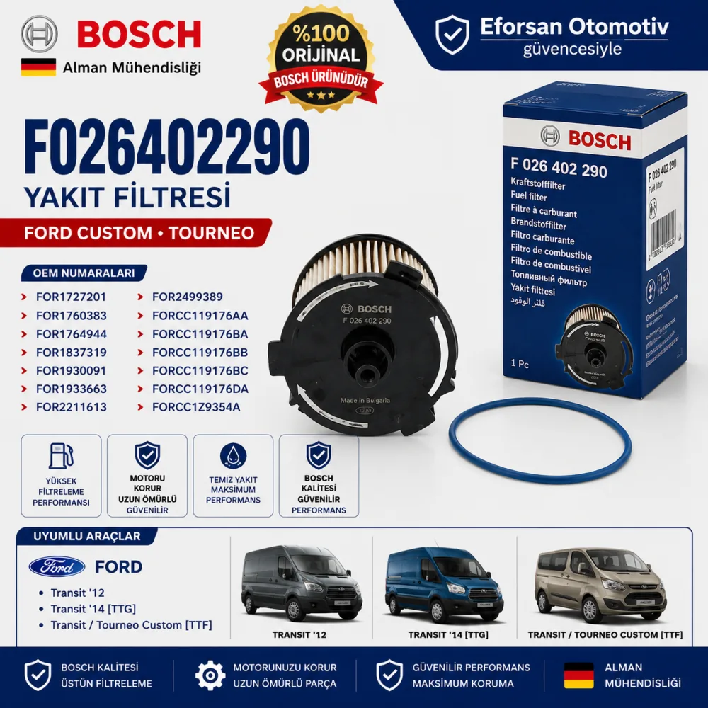 Yakıt Filtresi Ford Uyumlu F026402290