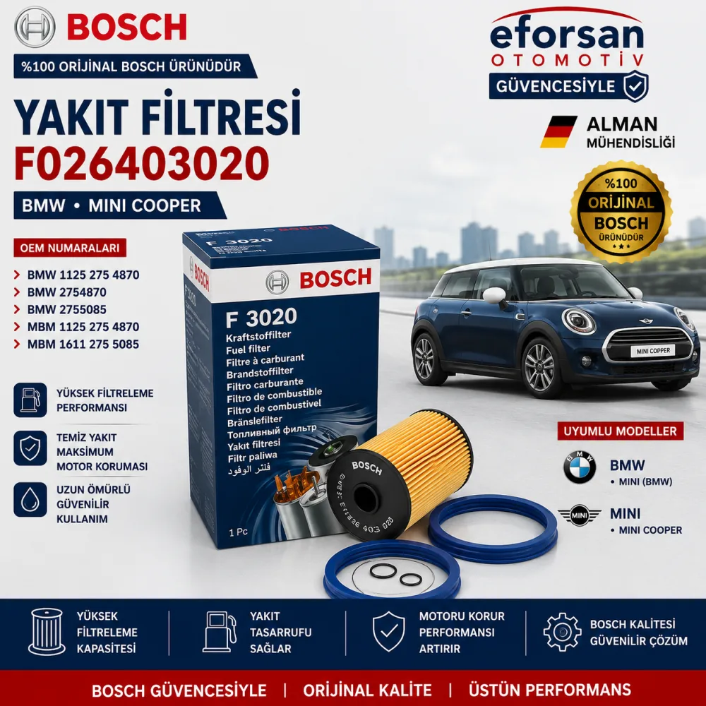 Yakıt Filtresi Bmw Mini Uyumlu F026403020